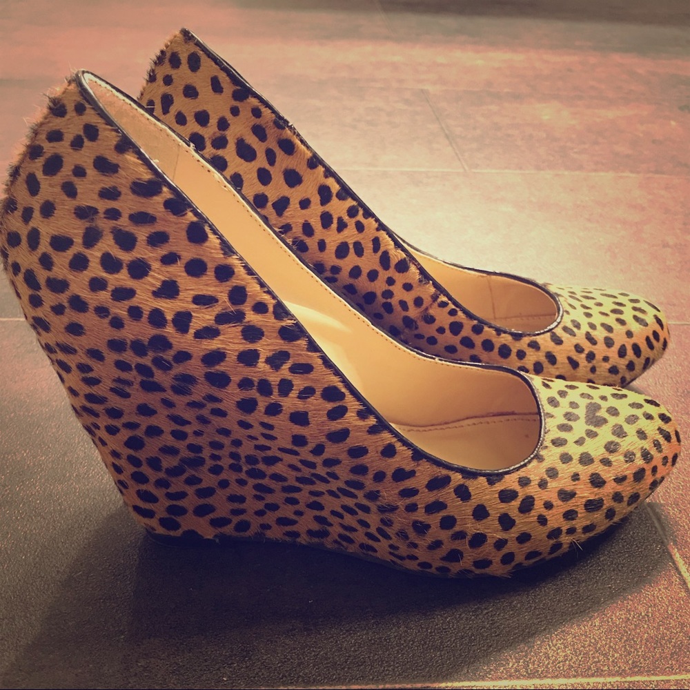 Banana Republic animal print wedges